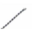 S/S 7x5 Pear Iolite Bracelet 7.5" : BSV063K2XSI