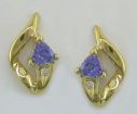 14KW Tanzanite Earrings : E14DVSJ2W