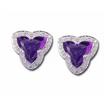 14KW Amethyst/Diamond Reflections Earrings : E17DVEA2WI