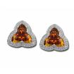 14KW Fire Citrine/Diamond Reflections Earrings : E17DVEFCWI