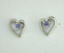 Yogo Sapphire 14KW Gold Earrings : E23XLSY2W