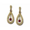 14KY Madagascar Ruby/Diamond Earrings : E3020DPRMI