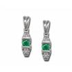 14KW Emerald/Diamond Earrings : E30DFSE4WI