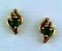14KW Yogo Sapphire Earrings : E30DMSY2W