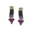 14KY Rainbow Sapphire Earrings : E35BP5SRI