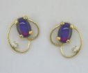 Idaho Opal Sterling Silver Earrings : E46ZECSI4S