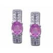 14KW Emerald/Diamond Earrings : E48DIE2WI