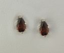 Idaho Garnet Sterling Silver Earrings : E532ZCO4S