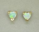 14KW 5mm Heart Pink Tourmaline Earrings : E55XUSH2W