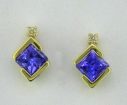 14KY Tanzanite & Diamond Earrings : E56DGASJ2I