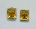 Citrine Buff 14K Gold Earrings : E56XCSCBC