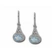 14KW Aquamarine/Diamond Earrings : E57DAIQ2WI