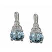 14KW Aquamarine/Diamond Earrings : E57DAKQ2WI