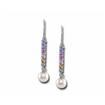 14KW Rainbow Sapphire Earrings : E60RBSWI