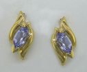 Tanzanite 14K Gold Earrings : E63XCSJ2C