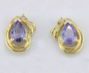 Tanzanite 14K Gold Earrings : E64DGSJ2C