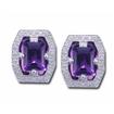 14KW Amethyst/Diamond Reflections Earrings : E68DVFA2WI