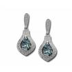 14KW Aquamarine/Diamond Earrings : E75DCQ2WI