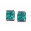 Sterling Silver 7mm Square 1/2bzl Mt St Helens Earrings  (Includes Box) : E782GBSM4S