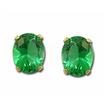 Gold Overlay Garnet Earrings : E812TSG2G