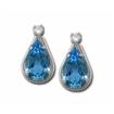 S/S Kashmir Blue Topaz Earrings : E85ZSSKBS