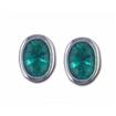Sterling Silver Oval Bezel Mt St Helens Earrings  (Includes Box) : E862GBSM4S