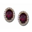 14KW Madagascar Ruby/Diamond Earrings : ECC002RM1WI