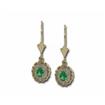14KW/Y Emerald/Diamond Earrings : ECC003E23AI