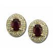 14KY Madagascar Ruby/Diamond Earring : ECC019RM3CI