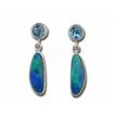 SS Opal Doublet/Blue Topaz Earrings : ED10050B2SI