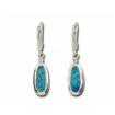 14KW Australian Doublet/Diamond Wd Bz Earrings : MY-EDBTW36WI