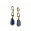 14KW Australian Opal Doublet Earring : EOD0041AXWI