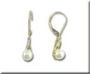 14KY Freshwater Pearl/Diamond Earring : EPC036P23CI