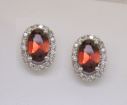 14KW Amethyst/Diamond Earrings : EPF006A22WI