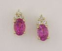 14KY Maine Pink Tourmaline/Diamond Earrings : EPF015MP3CI