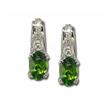 14KW Amethyst/Diamond Earring : EPF047A22WI