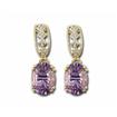 14KW/Y Amethyst/Diamond Earring : EPF048A22AI