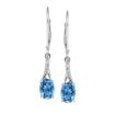 14KW Aquamarine/Diamond Earring : EPF049Q22WI