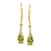 14KW Peridot/Diamond Earring : EPF049T22WI