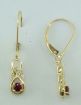 14KW Mada Ruby Dia Earring : EPF057RM3WI