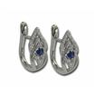14KW Blue Sapphire Dia Earring : EPF059S13WI