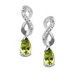 14KW Peridot/Diamond Earring : EPF069T22WI