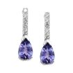 14KW Tanzanite/Diamond Earring : EPF070J22WI