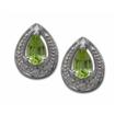 14KY Peridot/Diamond Earrings : ES029T2I