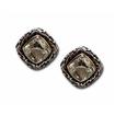 Sterling Silver/14KY Green Quartz Earrings : ESF029GQXNI