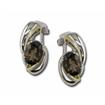 Sterling Silver/14KY Smokey Quartz Earrings : ESF030SQXNI