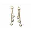 14KY 3 Strand White Pearl Back Dangle : LE553BKPP2FMK