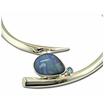 SS Natural Boulder Opal/Blue Topaz Neckpiece : NB41150B2S-10I