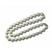 14KW Freshwater Pearl White 7-7.5mm/Gold Bead Strand 18" Necklace : NPC007FPXWI