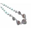 SS Druzy/Blue Quartzite Neckpiece : NSV025DQXSI